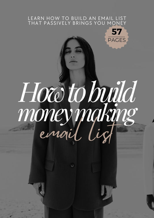 Money making email list How to build